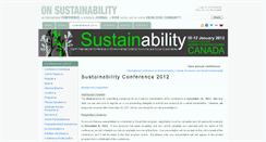 Desktop Screenshot of 2012.onsustainability.com