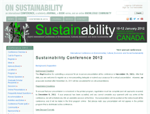 Tablet Screenshot of 2012.onsustainability.com